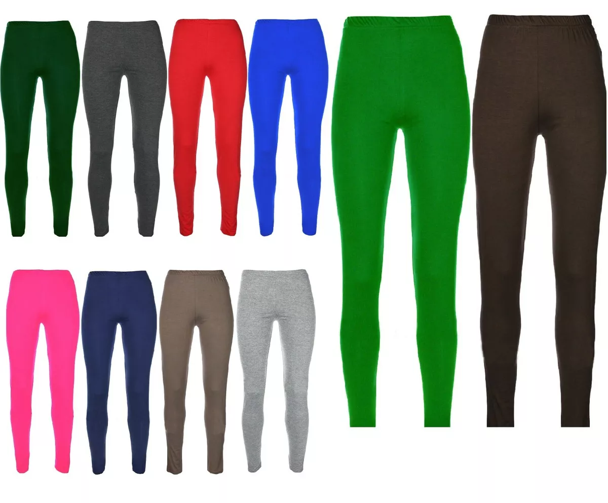 Girls plain deals black leggings