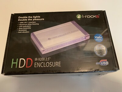 New I-ROCKS IR-9200 2.5'' HDD Enclosure with 100% Aluminum Housing