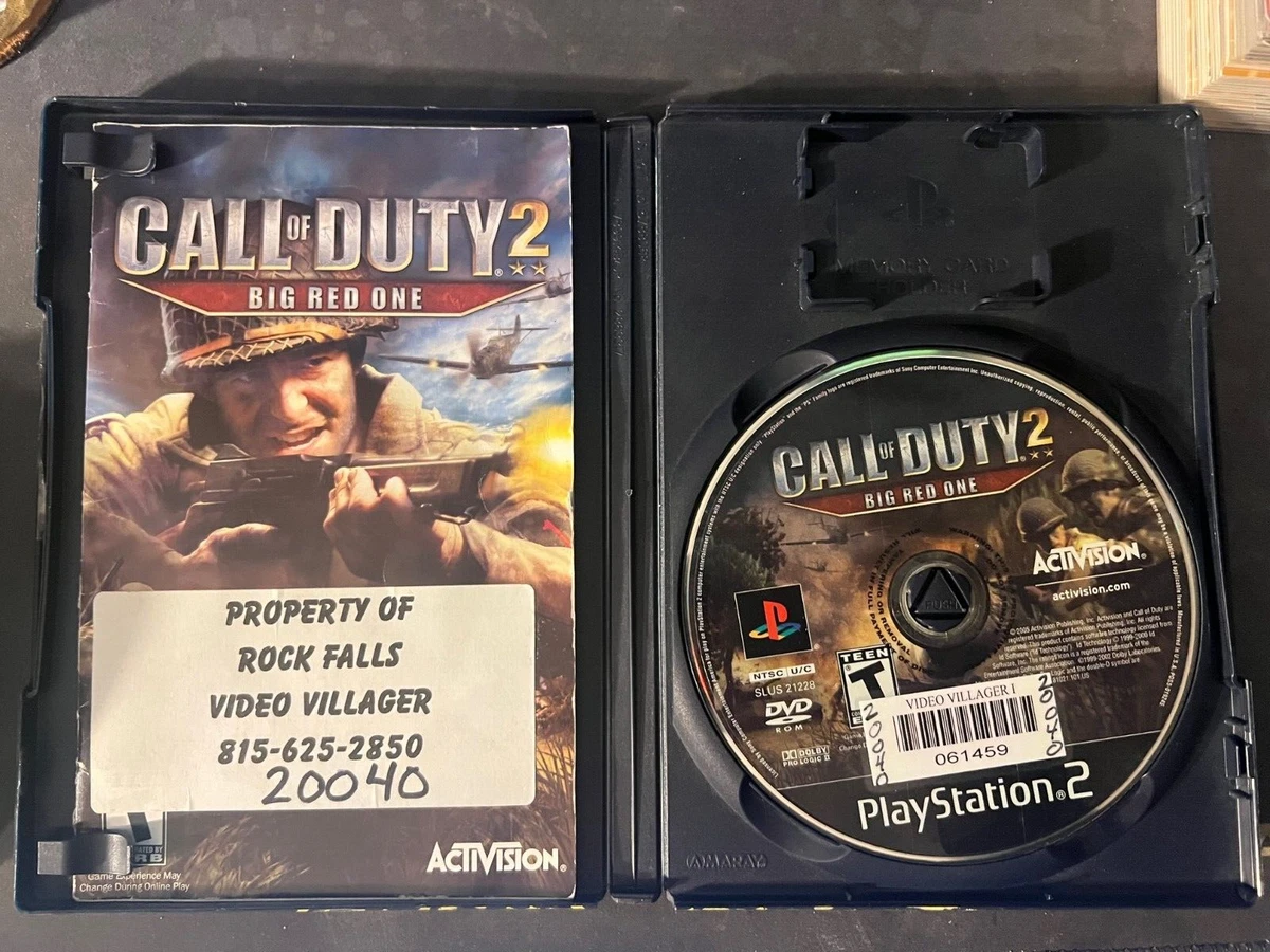 Call of duty big 2024 red one ps2