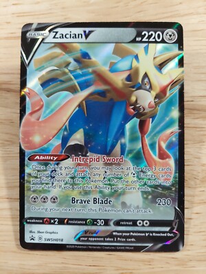 Zacian V SWSH018 NM Promo Rare Pokemon Card | eBay