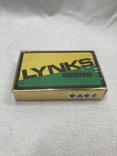 Vintage Lynks Seeds Poker Cards Made In USA Advertising