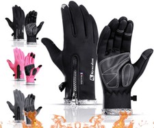 Winter Thermal Gloves Touch Screen Gloves Windproof Warm Gloves for Men Women US