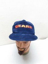 Vintage Corduroy Baseball Cap Hat BEARS Navy Blue