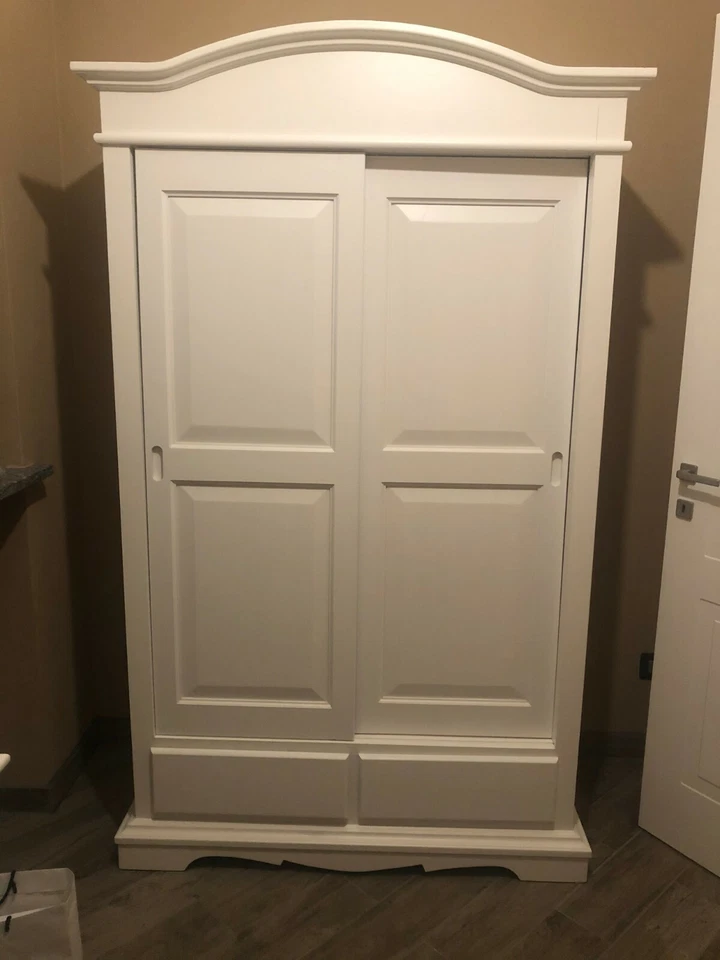 Mar. C.A.Design Closet 2 Door Sliding Doors 2 Drawers Art Povera White Matt - Image 3 of 4