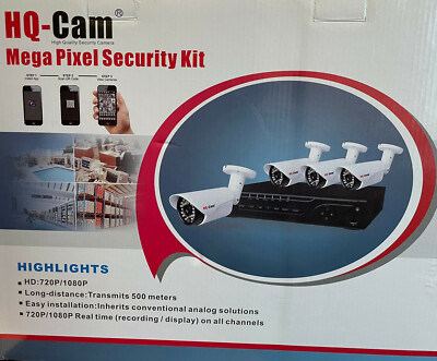Security System - HD 4 Channel DVR/Camera/HardDrive/Cable Bundle