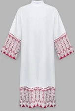 Alb with purple lining Alba Aube Albe Camice Vestment A21F