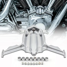 Chrome Tappet Block Accent Cover For Harley Street Glide FLHR FLHTCU FLSTF Ultra