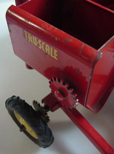 Vintage Tru Scale Carter Farm Combine 1:16 Red Steel 1950s - Picture 12 of 19
