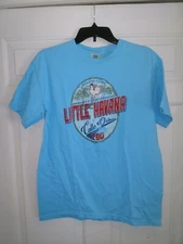 Little Havana Paradise Found Graphic T-shirt Men's Medium Blue
