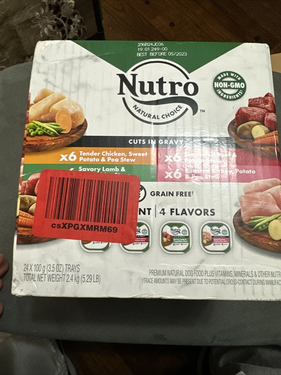 24 NUTRO Natural Grain Free Cuts in Gravy Beef Lamb Chicken