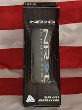 NEW NRG SBP-6BK BLACK RACING SEAT BELT HARNESS SHOULDER PADS SET OF 2 SBP-06-BK
