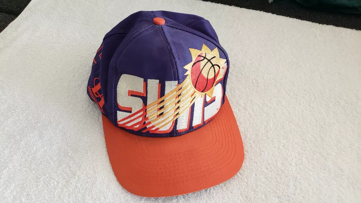 Vintage 1990s PHOENIX SUNS Big Logo Snapback Cap - AJD Signature - Script  Hat