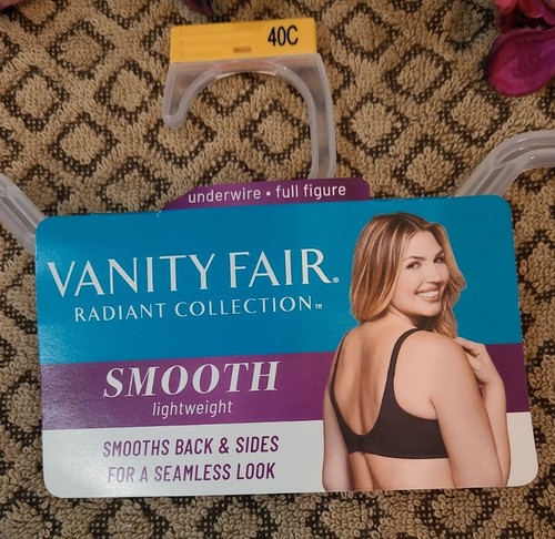 VANITY FAIR RADIANT Blue Bra 347651 Smooth Lightweight Sz 40C Light Blue NWT - Picture 4 of 11