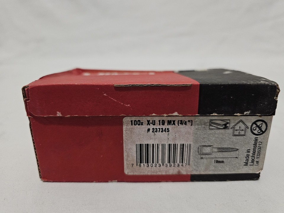HILTI XU 19 MX 3/4" Collated Premium Fastener Direct Fastening 237345
