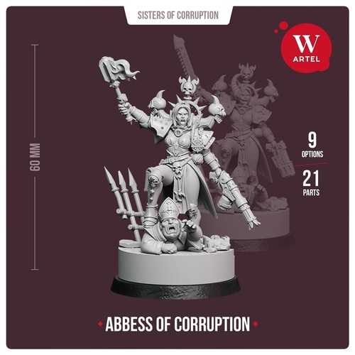 Abbadessa della Corruzione Artel Sisters Sororitas Cannoness Veridyan Cultista Palatino - Foto 2 di 12