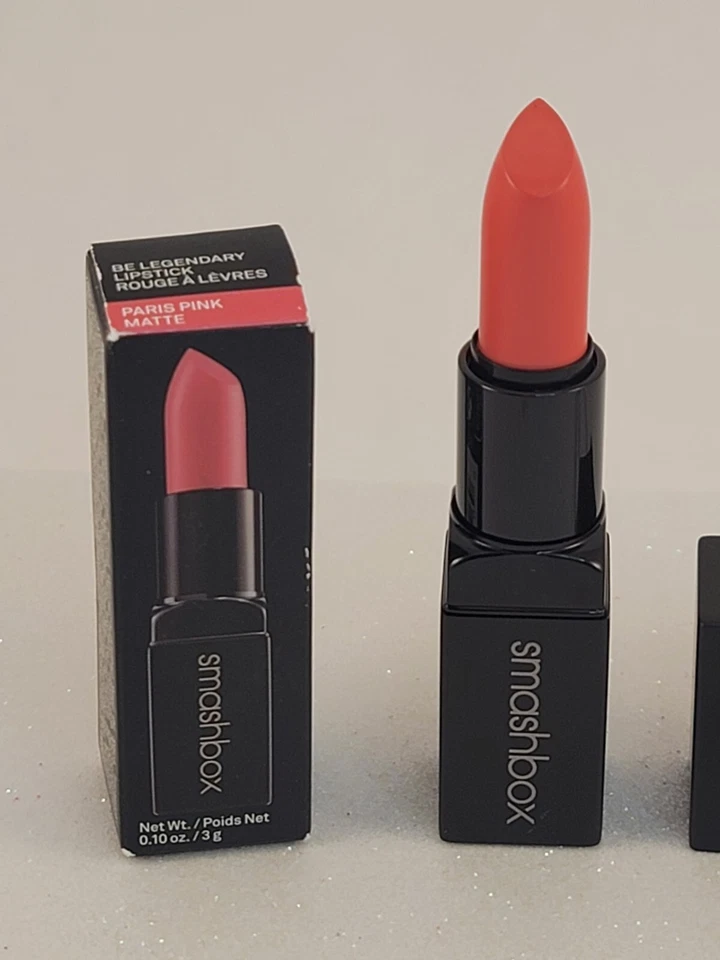 Smashbox Be Legendary Lipstick PARIS PINK MATTE 0.10 oz Full Size RARE BNIB - Image 2 of 4