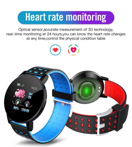 Smart Watch Bluetooth Sport Fitness Tracker Phone Mate For Android iOS UK - Afbeelding 7 van 17