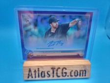 2022 Topps Chrome Rookie Auto Purple #RA-ZT Zach Thompson /250 - Miami Marlins