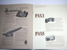 LEICA LEITZ "A BRIEF LEICA CHRONICLE SINCE 1913" CAMERA BOOKLET publication 1971