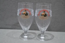 2x Birra Moretti One Pint 20oz Beer Glasses Brand New OLD DESIGN RARE CE M16