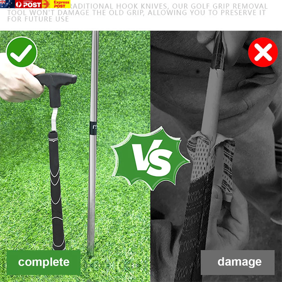 Golf Grip Removal Tool Reusable Golf Club Grip Tool VGroove Grip