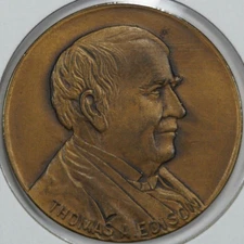 1947 Thomas A. Edison Centennial Commemorative Medal, Whitehead & Hoag