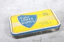 alte Blechdose Landfried L&ouml;wen Wappen Vintage Deko Sammler
