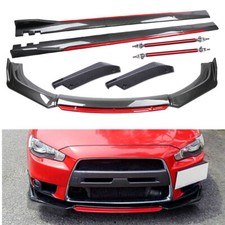 For Mitsubishi Lancer Evo X Front Bumper Lip 78.7 Side Skirt Extention Spoiler For Mitsubishi Lancer Evo X Front Bumper Lip 78.7 Side Skirt Extention Spoiler