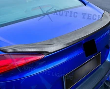 Carbon Look Rear Trunk Lip Wing Spoiler Tail Lid For Honda Civic Sedan 2016-2021