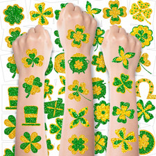 250 PCS St Patricks Day Temporary Tattoos Shamrock Party Favor Supplies