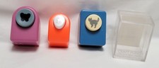 Lot of 3 Mini Craft Paper Punches Butterfly Dragonfly Cat Scrapbooking Crafts