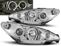 Scheinwerfer Paar Peugeot 206 02-06 Angel Eyes Chrom