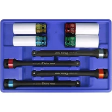 Astro Pneumatic 78818 Torque Limiting Extension and Impact Socket Set, 8-Piece