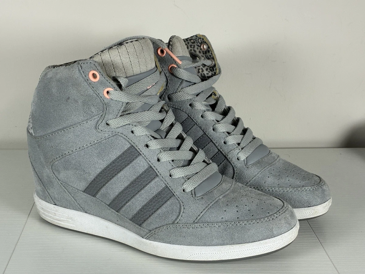 adidas gazelle silver green womens Adidas Jeremy Scott Rare Wedge Sneaker Heels