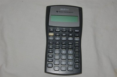 Texas Instruments BAII Plus Calculator Business Financial NO Cover TESTED
