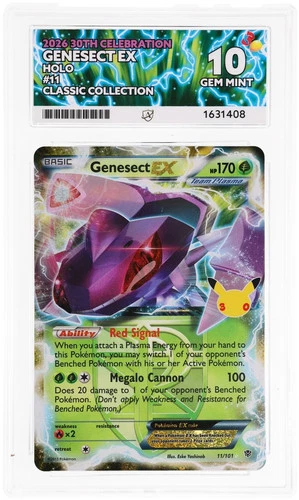 ACE 10 Genesect EX 11/101 30th Celebration Pokemon Gem Mint