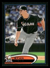 Ryan Webb Miami Marlins 2012 Topps Update Black #US253 SN /61