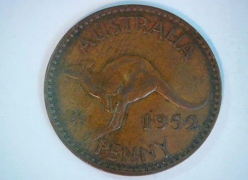 1952 Australia Penny — photo from the most recent tracked eBay sale