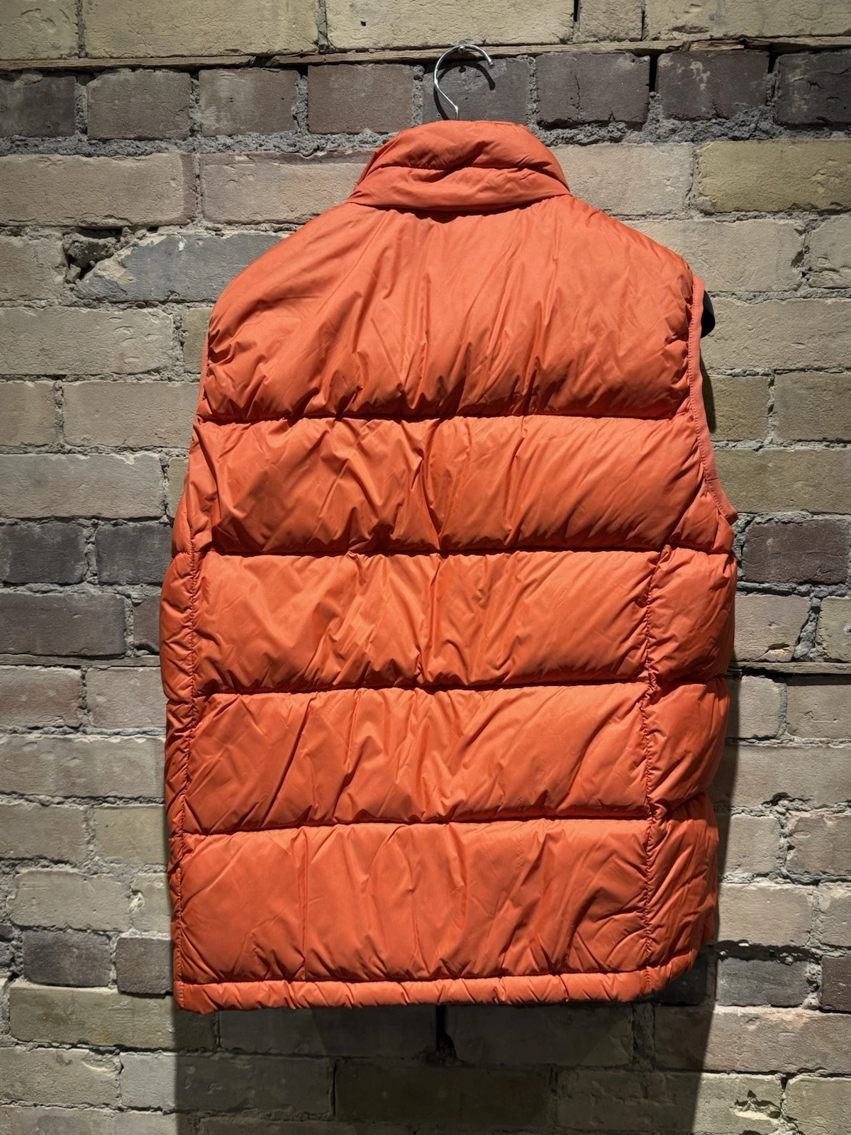 American Trench Down Vest L Orange - product detail image 2