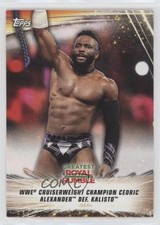 2019 WWE Summerslam Cruiserweight Champion Def Kalisto Cedric Alexander #55 0g6b