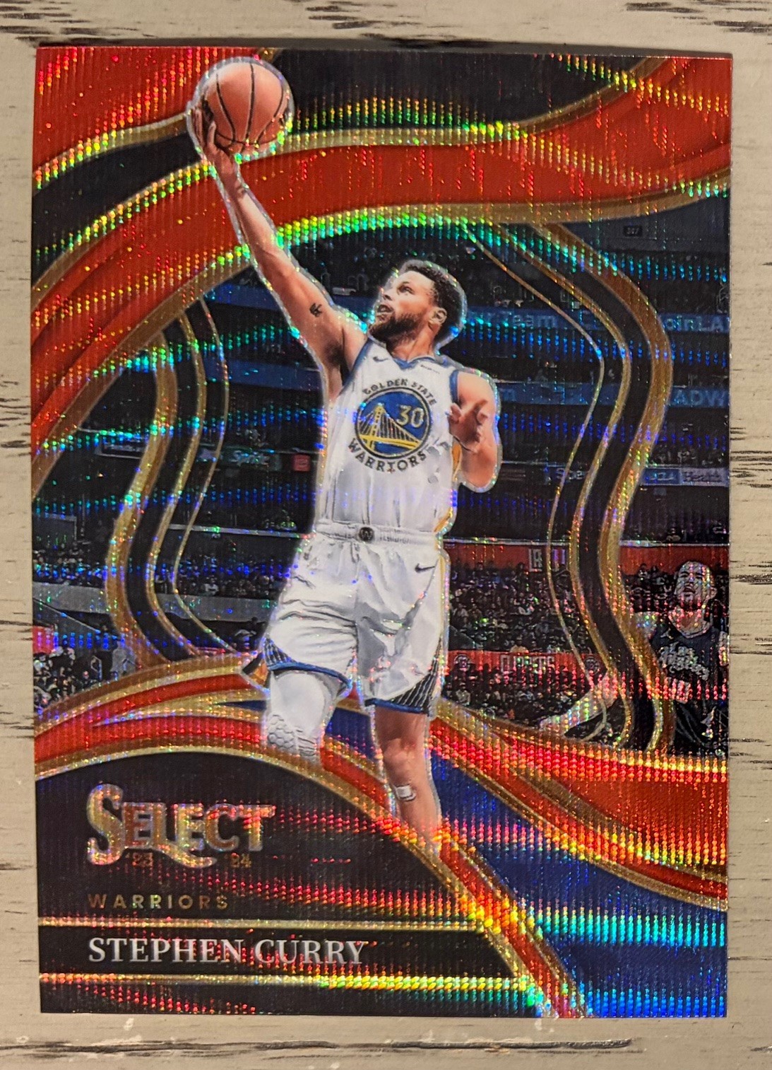 2023-24 Panini Select STEPHEN CURRY Courtside Red Wave Prizm
