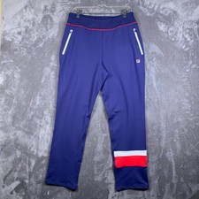 NEW Fila Women  s Heritage Track Pants Sz. L Blue