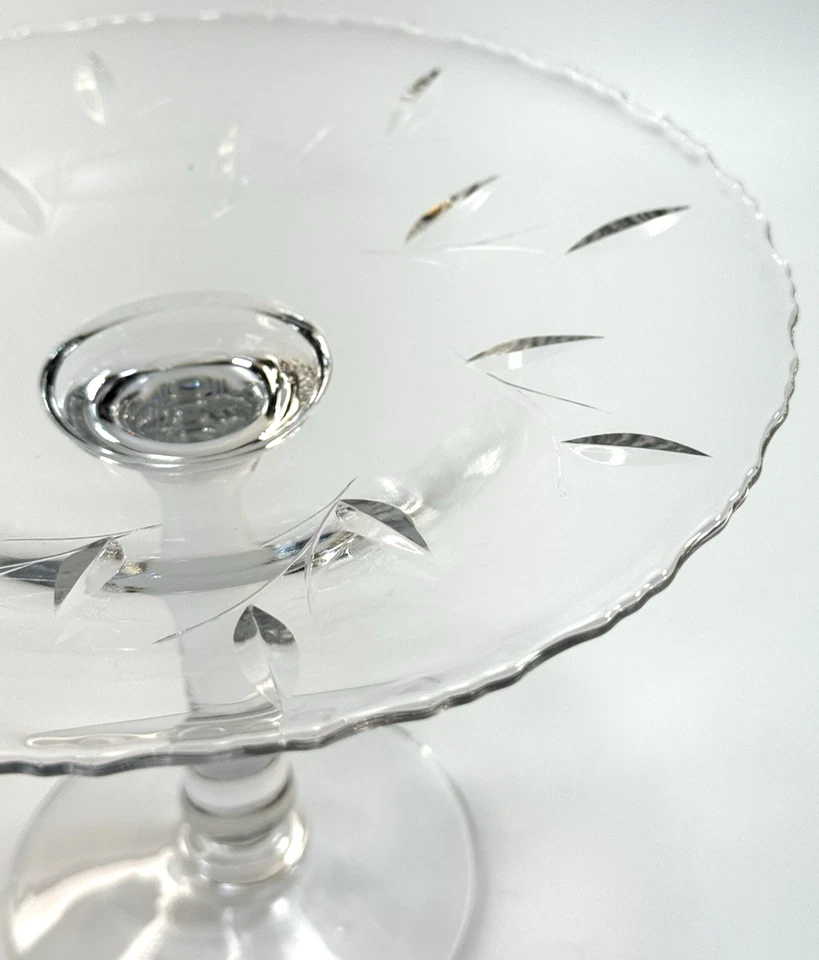 Vintage 1953-1971 Willow by Duncan & Miller Compote Desert Plate 6 1/8" Tall - Image 4 of 4