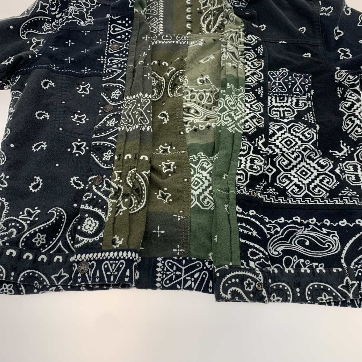 Used KAPITAL Capital Men s Clothing Jacket Flannel Reversible Bandana pt 1st JKT