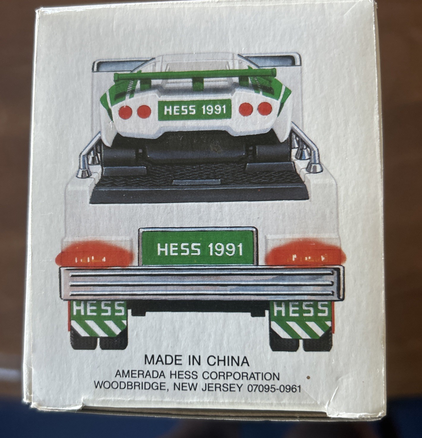 Vintage 1991 HESS Toy Truck and Friction Racer