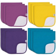 - 12-Pack Burp Cloths, Organic Cotton Burping Cloths for Baby Boy Girl Unisex...