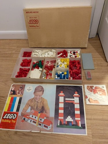 Vintage 1960's Lego Samsonite #536-2 Designer Set w/ Original Box & Inserts, Car