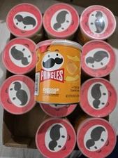 Pringles Potato Crisps Chips, Cheddar Cheese, 1.3oz (12 Count)