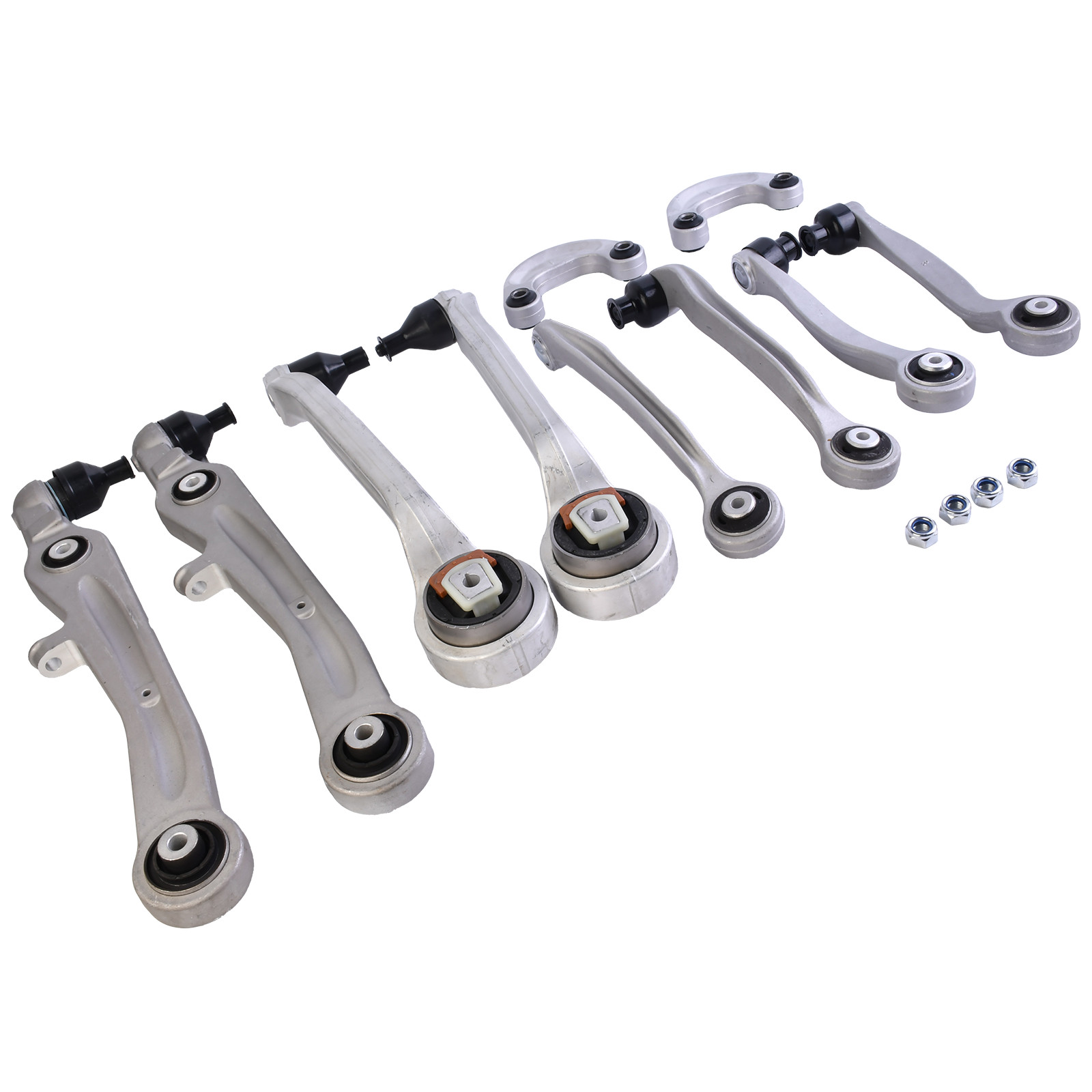 10Pcs Front Upper/Lower Control Arms for Bentley GT GTC Flying Spur 2004-2019