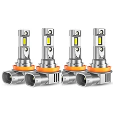 OXILAM H11 LED Headlight Bulbs Kit 6500K Cool White High Beam Replace Halogen P